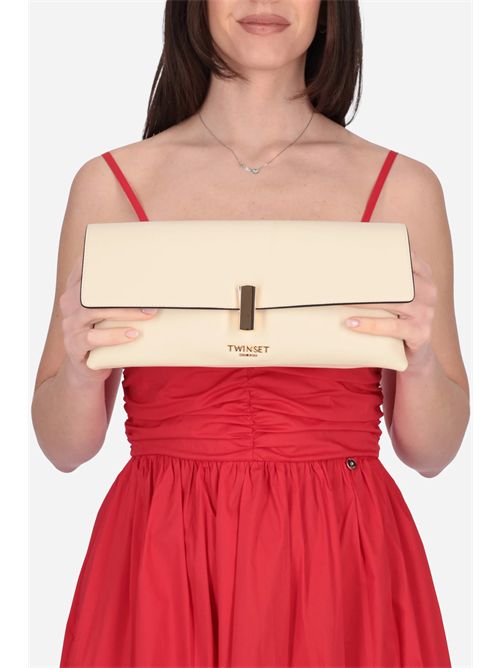 Clutch con PattaPARCHMENT TWINSET | TB7015/07222